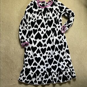Carter's Black and White Heart‎ Nightgown